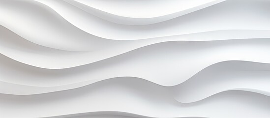 A detailed close-up of a textured white wall with a unique wave pattern design, creating a visually appealing background - obrazy, fototapety, plakaty