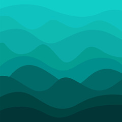 Turquoise Ocean Color Sea Waves