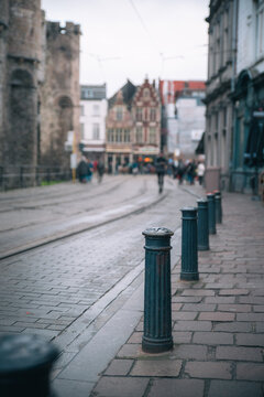 A street of the Belgian city, Ghent