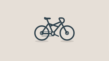Bicycle line icon for web mobile and infographics. Ve