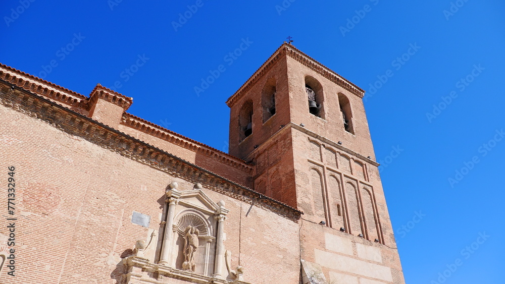 Sticker Church in Medina del Campo, Spain