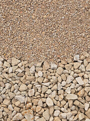 dolomite crushed stone on the construction site - 771333348