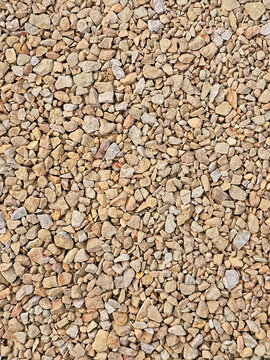 dolomite crushed stone on the construction site