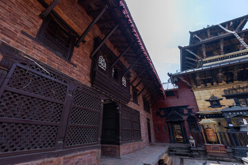 Fototapeta na wymiar Nepal old city in Kathmandu