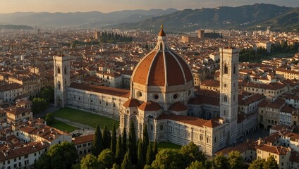 Fototapeta na wymiar Cathedral Santa Maria del Fiore, Florence, Italy
