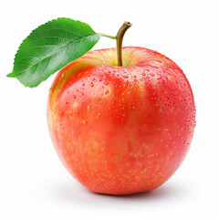 red apple isolated on white background