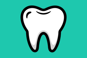 vector design of a Dental Tooth Icon 
