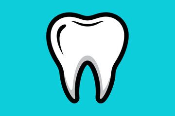 vector design of a Dental Tooth Icon 