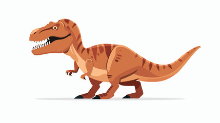 Cartoon Tyrannosaurus Rex character isolated on white