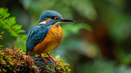 Kingfisher, animals in the wild, outdoors, branch, blue