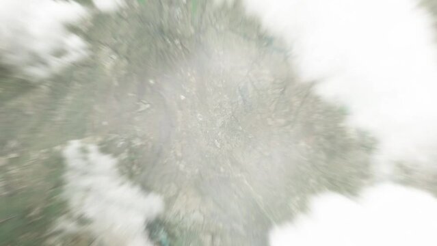 Earth zoom in from space to Kwekwe, Zimbabwe. Followed by zoom out through clouds and atmosphere into space. Satellite view. Travel intro. Images from NASA