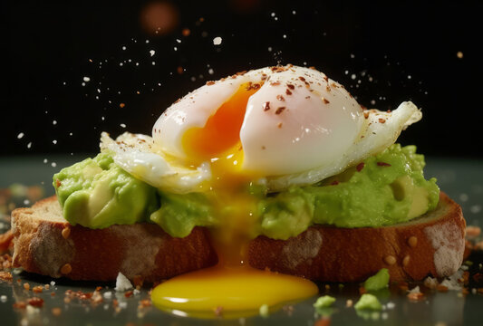 Breakfast stock videos and royalty-free footage are iconic, reflecting avocadopunk in light green and yellow.