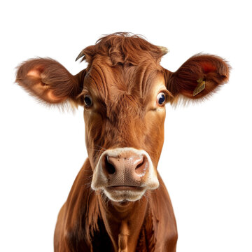 Cow isolated on transparent background