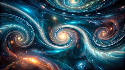 swirling spiral galaxy cosmic space background