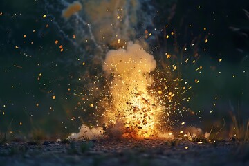 : The moment a firecracker explodes in slow motion