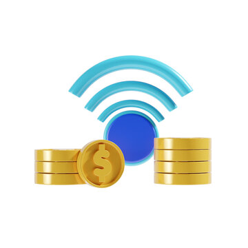business connection 3d icon illustration