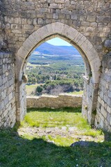 Fototapeta premium Old arch in the small french village, Bargéme