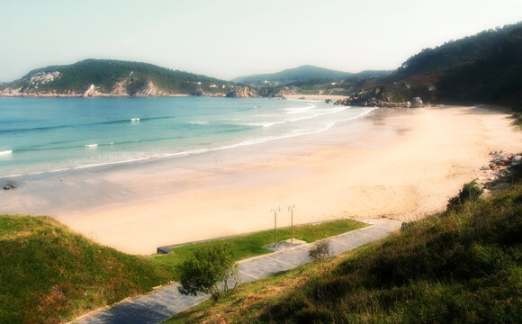 view of view of Espasante beach, Ortegal, Galicia, Spain, Ortegal, Galicia, Spain,