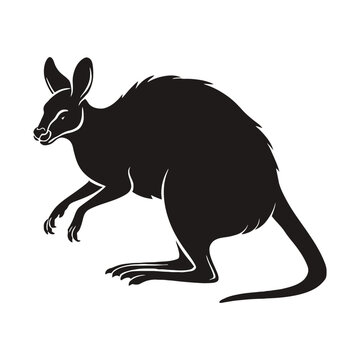 recommend clip art: Wallaby Silhouette