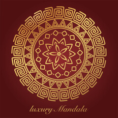 Elegant luxury mandala pattern background, circular pattern vector design