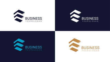 Business Logo Icon with multicolor & editable 