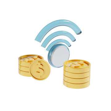 business connection 3d icon illustration