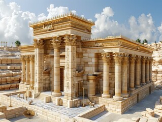 architecture exterior temple of Solomon