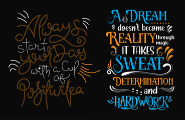 trendy typography t shirt design, motivational typography t shirt design, inspirational quotes t-shirt design