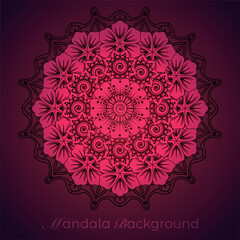 Elegant luxury mandala pattern background, circular pattern vector design