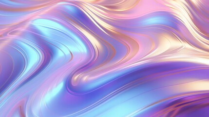 Liquid Holographic Tranquility: Gentle waves of calming colors wash over the holographic canvas, inducing a feeling of serenity.