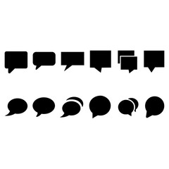 Message icon vector set. Chat illustration sign collection. Forum symbol. Communication logo.