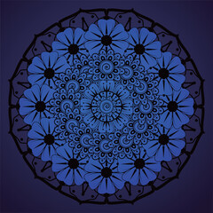 Elegant luxury mandala pattern background, circular pattern vector design