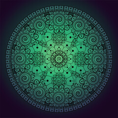 Elegant luxury mandala pattern background, circular pattern vector design