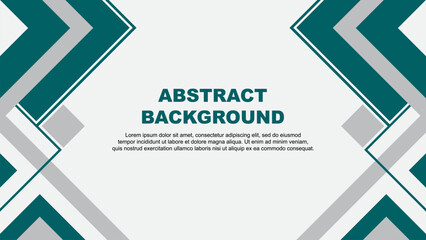 Abstract Teal Background Design Template. Banner Wallpaper Vector Illustration. Teal Banner