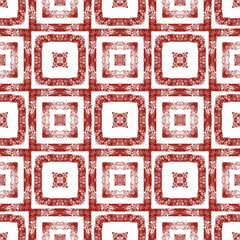 Geometric seamless pattern. Wine red symmetrical