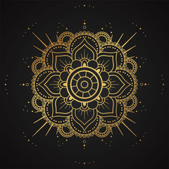 Elegant luxury mandala pattern background, circular pattern vector design