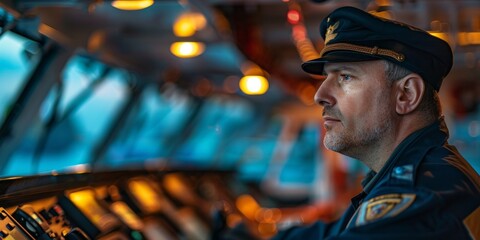 Captain in control of the cruise, Navigation officer on watch during cargo operations, security...