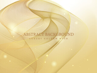 Luxury golden colour abstract background, vector illustration and design.
