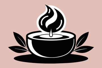 Spa Candle Illustration