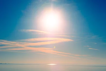 Tuinposter Noord-Europa A beautiful spring skies in Northern Europe. Sky above with clouds.