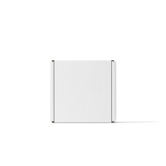 White fordable paper box isolated on transparent background , can be used in a variety of industries, such as food and beverage, cosmetics, and electronics.