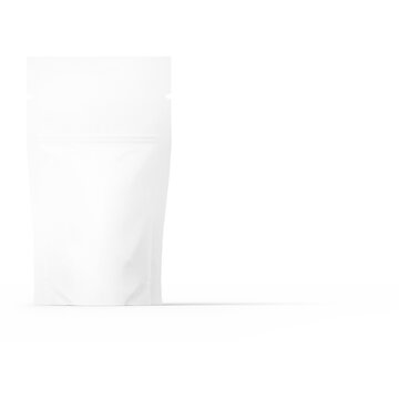Milk pouch isolated on transparent background , can be used in a variety of industries, such as food and beverage, cosmetics, and electronics.