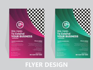 Creative flyer design.