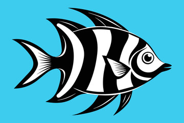 Naklejka premium Tropical Fish Illustration