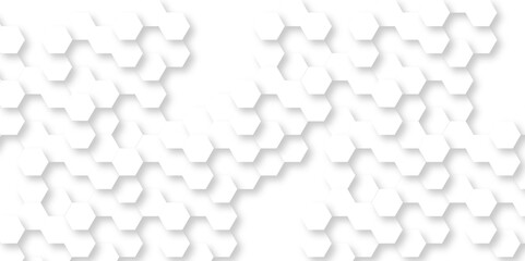 Abstract background with hexagons Abstract hexagon polygonal pattern background vector. seamless bright white abstract honeycomb background.	

