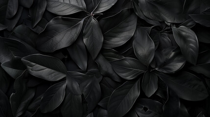 black leaves