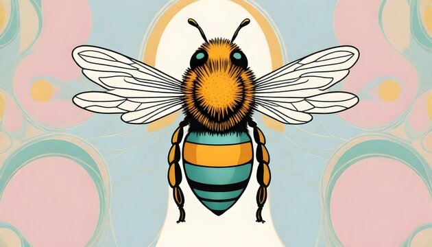 A coloful honey bee (131)