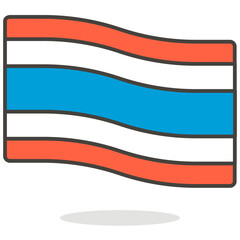 illustration of the flag