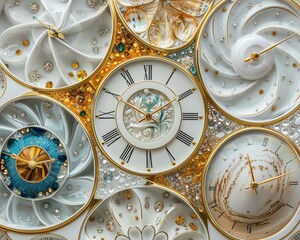 Delve into the magical world of clocks that mirror natures beauty throughout the seasons.