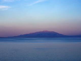 sunset over the sea